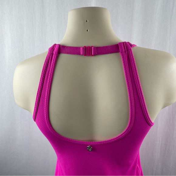 Lorna Jane Hot Pink High Neckline and Large Open Keyhole Back S - Picture 7 of 8